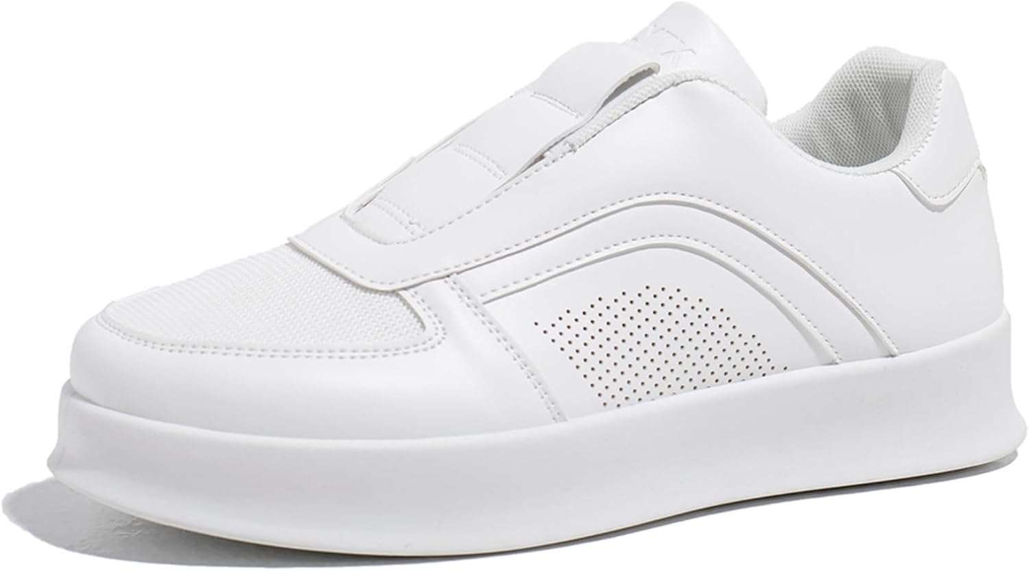 Мужские белые кроссовки на платформе с застежкой-молнией, стильные повседневные кроссовки с перфорацией и толстой подошвой, удобные для ежедневной носки и отдыха Aokisx
Мужские белые кроссовки на платформе с застежкой-молнией, стильные повседневные кроссовки с перфорацией и толстой подошвой, удобные для ежедневной носки и отдыха Aokisx