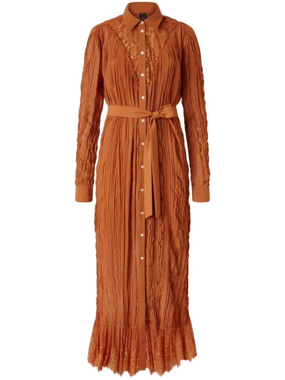 PINKO платье-рубашка с жатым эффектом, коричневый
PINKO платье-рубашка с жатым эффектом, коричневый