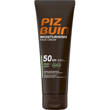 Увлажняющий крем для лица PIZ BUIN SPF 50 — интенсивное увлажнение и улучшенная защита от UVA/UVB-излучения 
Увлажняющий крем для лица PIZ BUIN SPF 50 — интенсивное увлажнение и улучшенная защита от UVA/UVB-излучения
