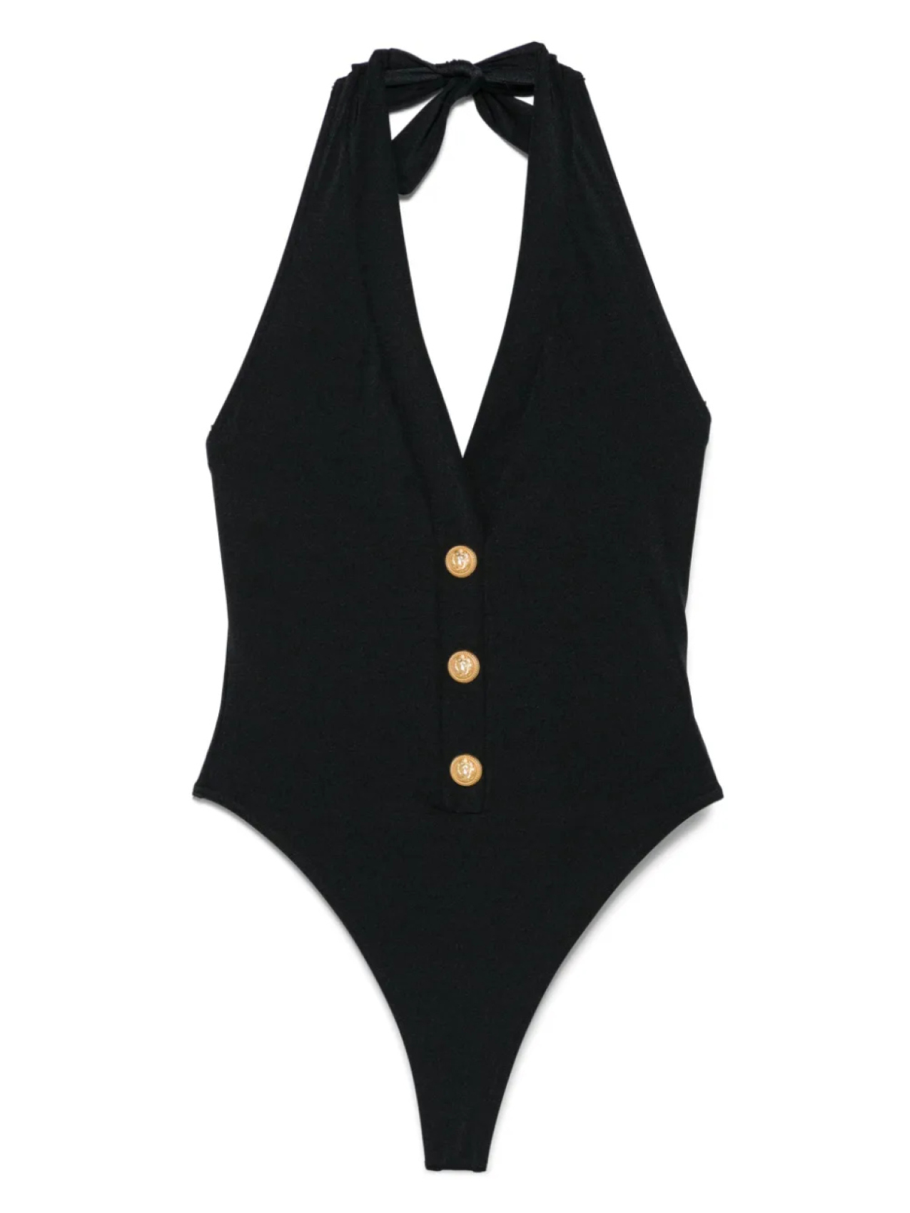 Купальник с пуговицами Balmain, черный
Купальник с пуговицами Balmain, черный