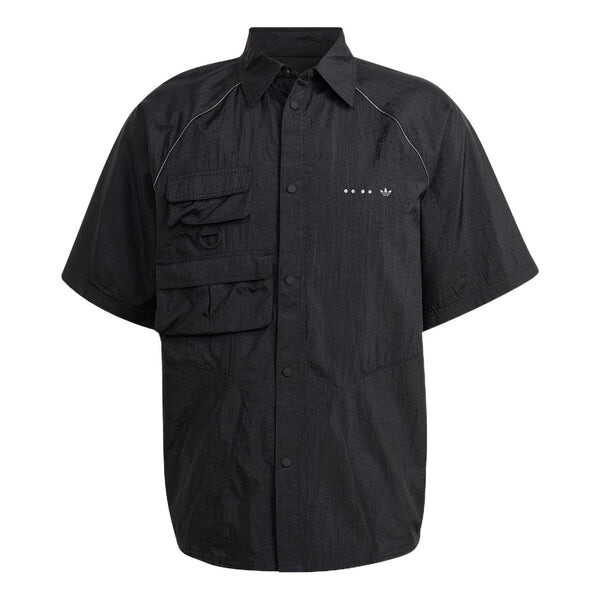 Рубашка Men's adidas originals Solid Color Lapel Short Sleeve Black Shirt, черный
Рубашка Men's adidas originals Solid Color Lapel Short Sleeve Black Shirt, черный