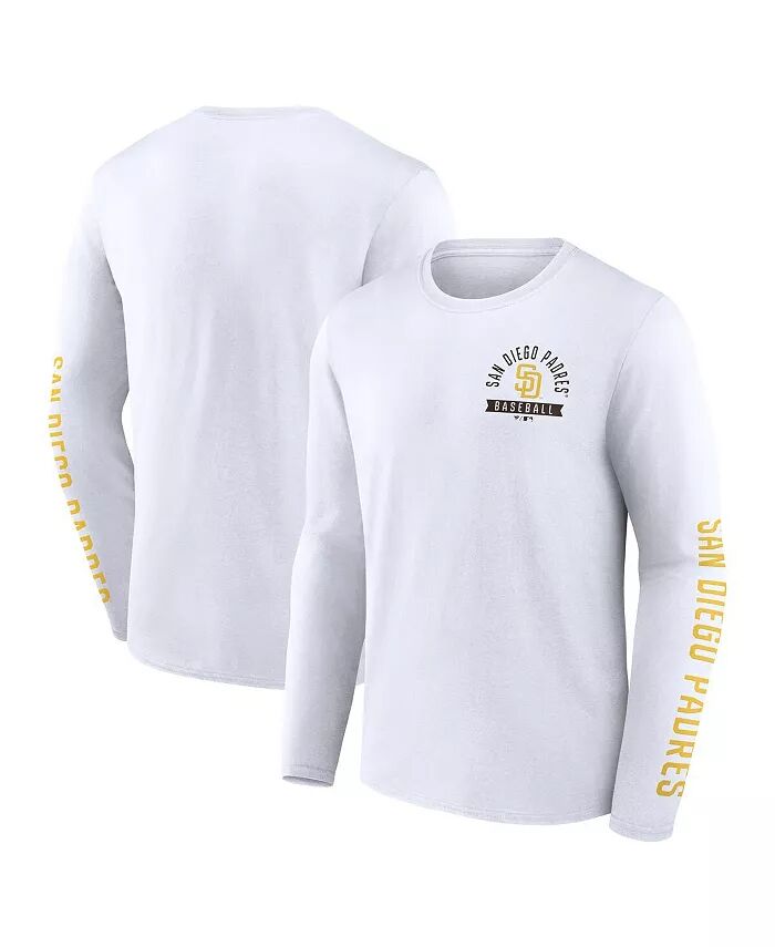 Мужская белая футболка с длинным рукавом San Diego Padres Press Box Fanatics
Мужская белая футболка с длинным рукавом San Diego Padres Press Box Fanatics