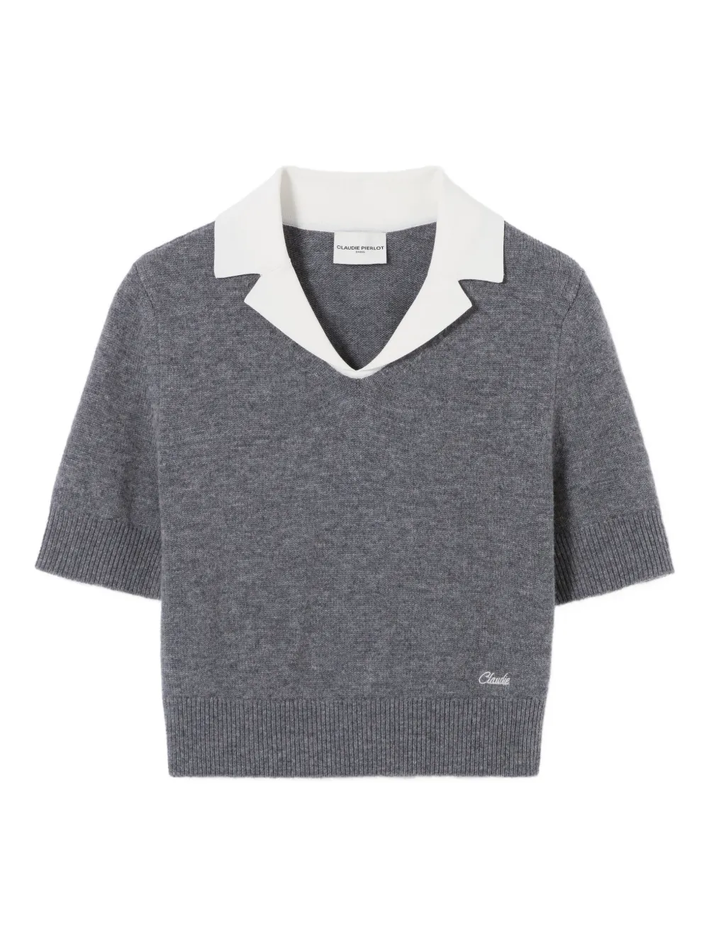 Толстовка с короткими рукавами и вышивкой Claudie Pierlot, серый
Толстовка с короткими рукавами и вышивкой Claudie Pierlot, серый