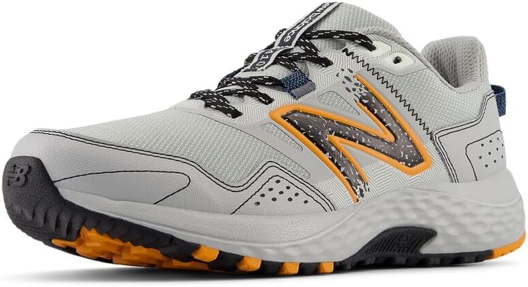 Кроссовки для бега по бездорожью New Balance Mens 410 V8, Raincloud/Sizzle/Black
Кроссовки для бега по бездорожью New Balance Mens 410 V8, Raincloud/Sizzle/Black