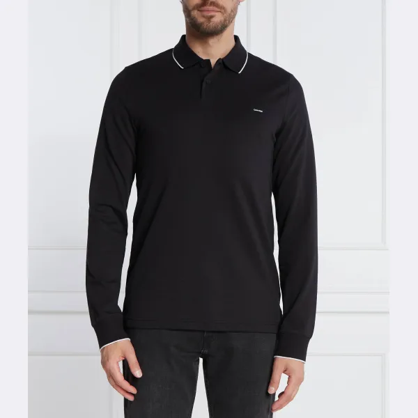 Облегающее поло с опрокидыванием растягивать пике Calvin Klein, черный
Облегающее поло с опрокидыванием растягивать пике Calvin Klein, черный