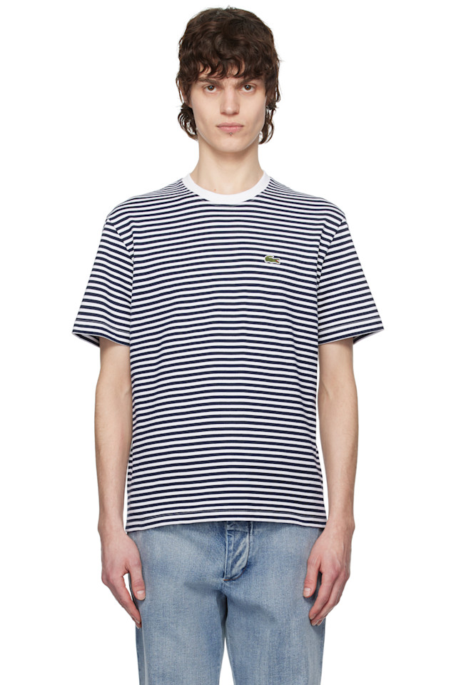 Полосатая плотная хлопковая футболка Lacoste, мультиколор
Полосатая плотная хлопковая футболка Lacoste, мультиколор