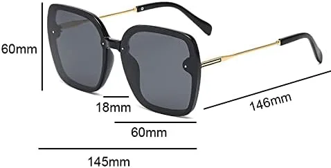 Поляризованные женские солнцезащитные очки, летние очки для вождения и рыбалки, с большой черной оправой, защита от УФ-излучения UV400 MTZJH, Tea Gold Tea
Поляризованные женские солнцезащитные очки, летние очки для вождения и рыбалки, с большой черной оправой, защита от УФ-излучения UV400 MTZJH, Tea Gold Tea