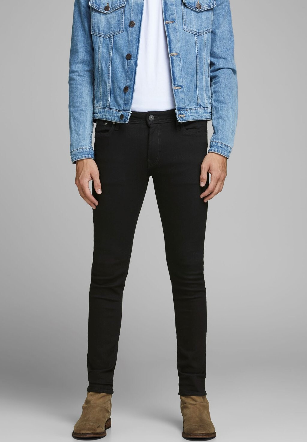 Джинсы узкого кроя JJILIAM Jack & Jones, черный деним
Джинсы узкого кроя JJILIAM Jack & Jones, черный деним