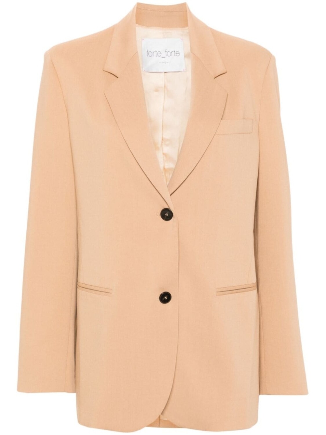 Forte Forte однобортный пиджак, нейтральный цвет
Forte Forte однобортный пиджак, нейтральный цвет