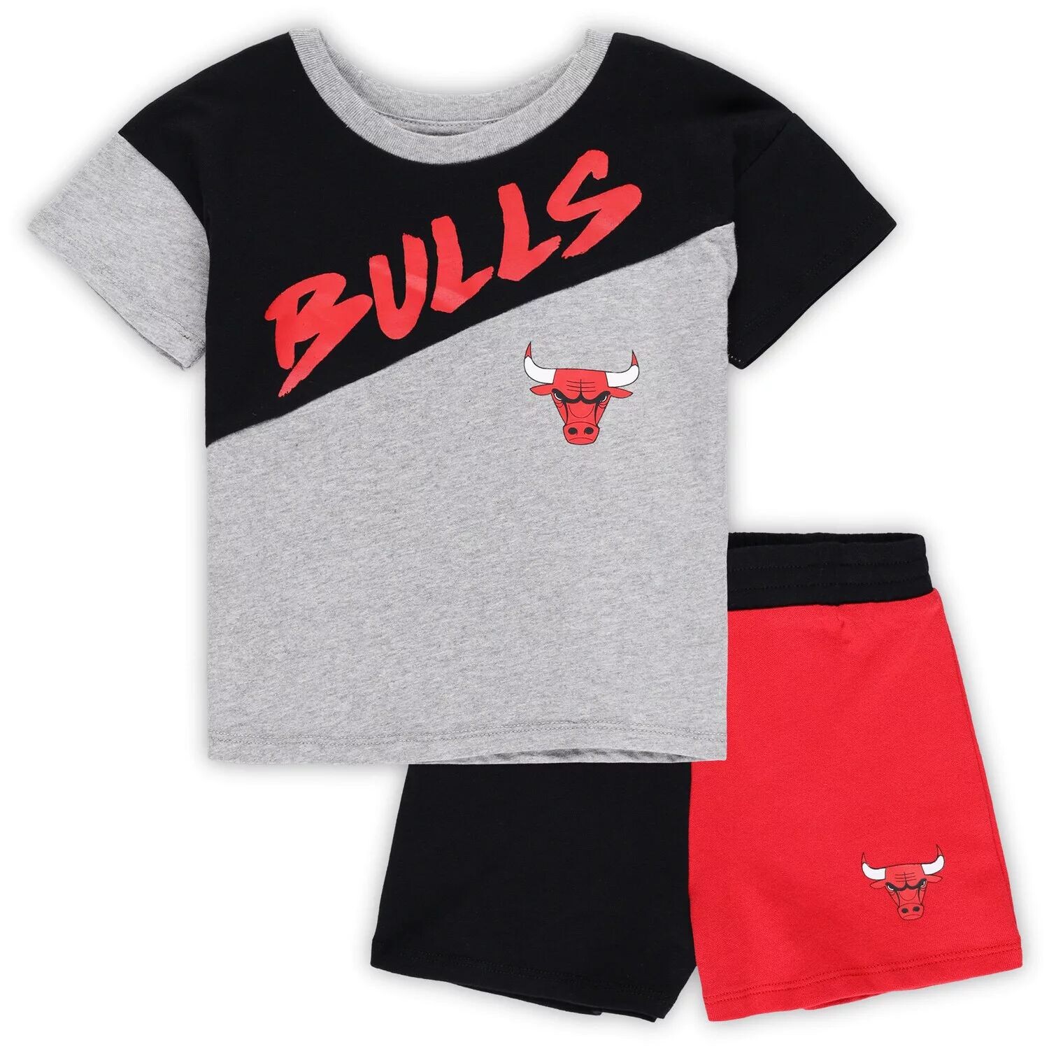 Черный/серый комплект из футболки и шорт Chicago Bulls Super Star для малышей Outerstuff
Черный/серый комплект из футболки и шорт Chicago Bulls Super Star для малышей Outerstuff