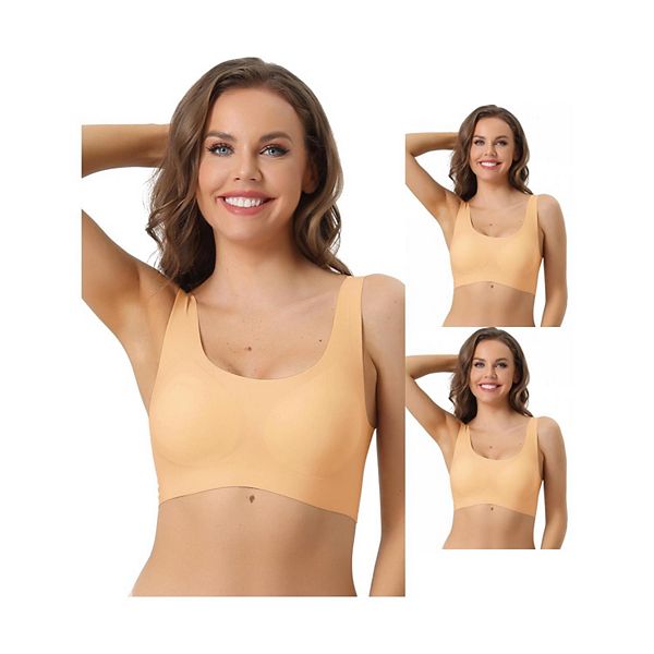 3 упаковки спортивных бюстгальтеров без косточек с легким пуш-апом для йоги, тренировок и сна Allegra K, Beige
3 упаковки спортивных бюстгальтеров без косточек с легким пуш-апом для йоги, тренировок и сна Allegra K, Beige