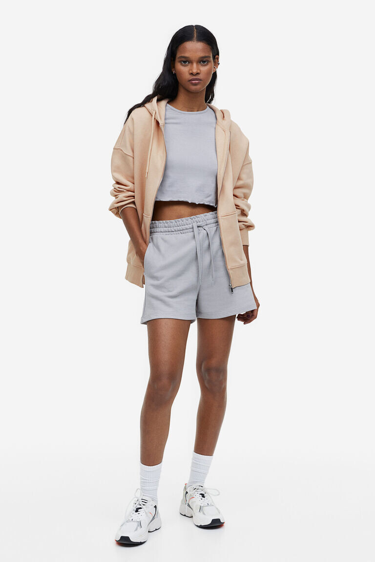 Толстовка оверсайз на молнии H&M, бежевый
Толстовка оверсайз на молнии H&M, бежевый