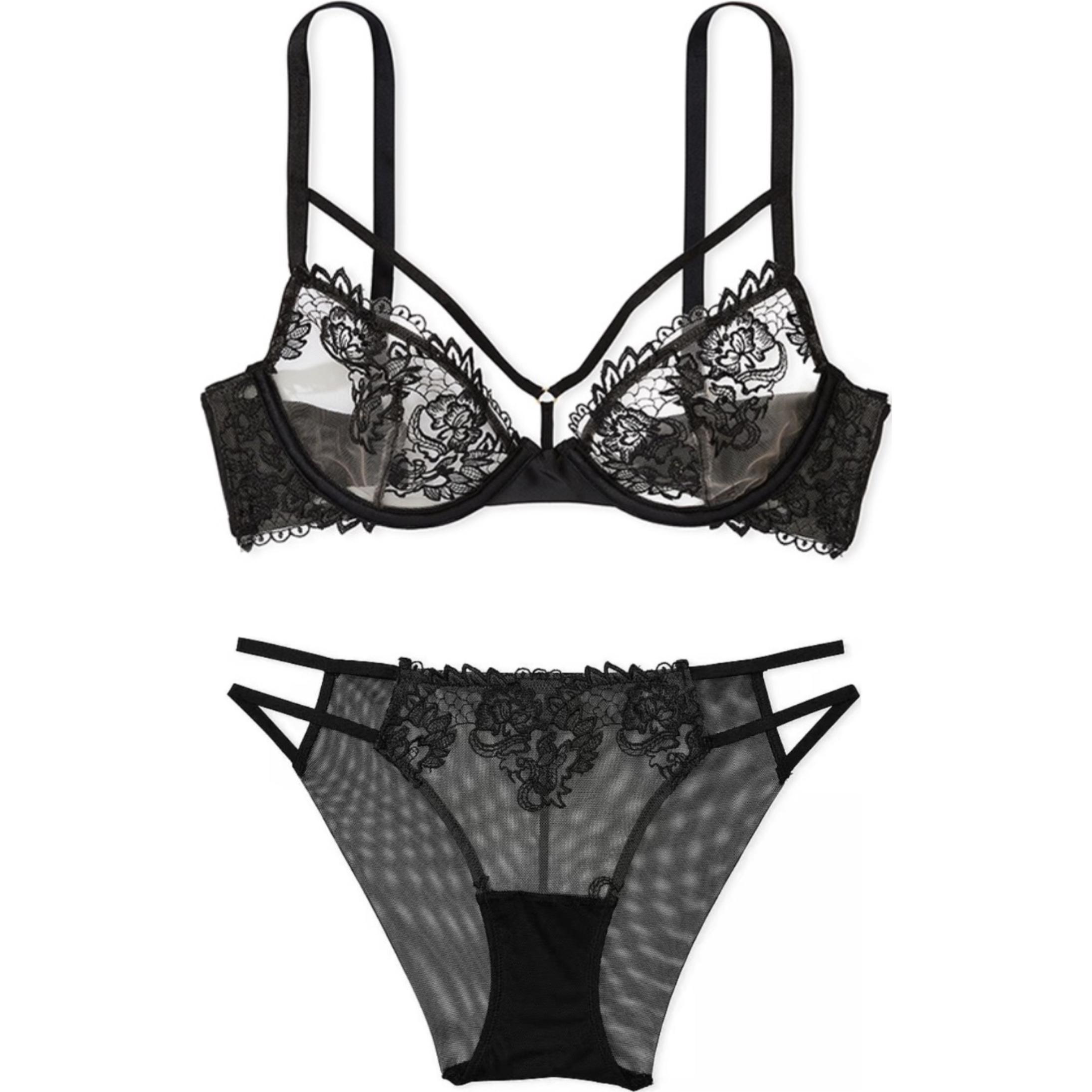 Женский комплект нижнего белья черный Victoria's Secret, Set (черный)
Женский комплект нижнего белья черный Victoria's Secret, Set (черный)