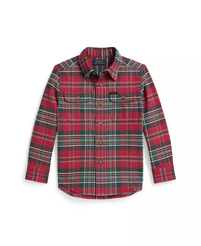 Мальчиковая рубашка в клетку из фланели 2-7 Polo Ralph Lauren, красный
Мальчиковая рубашка в клетку из фланели 2-7 Polo Ralph Lauren, красный