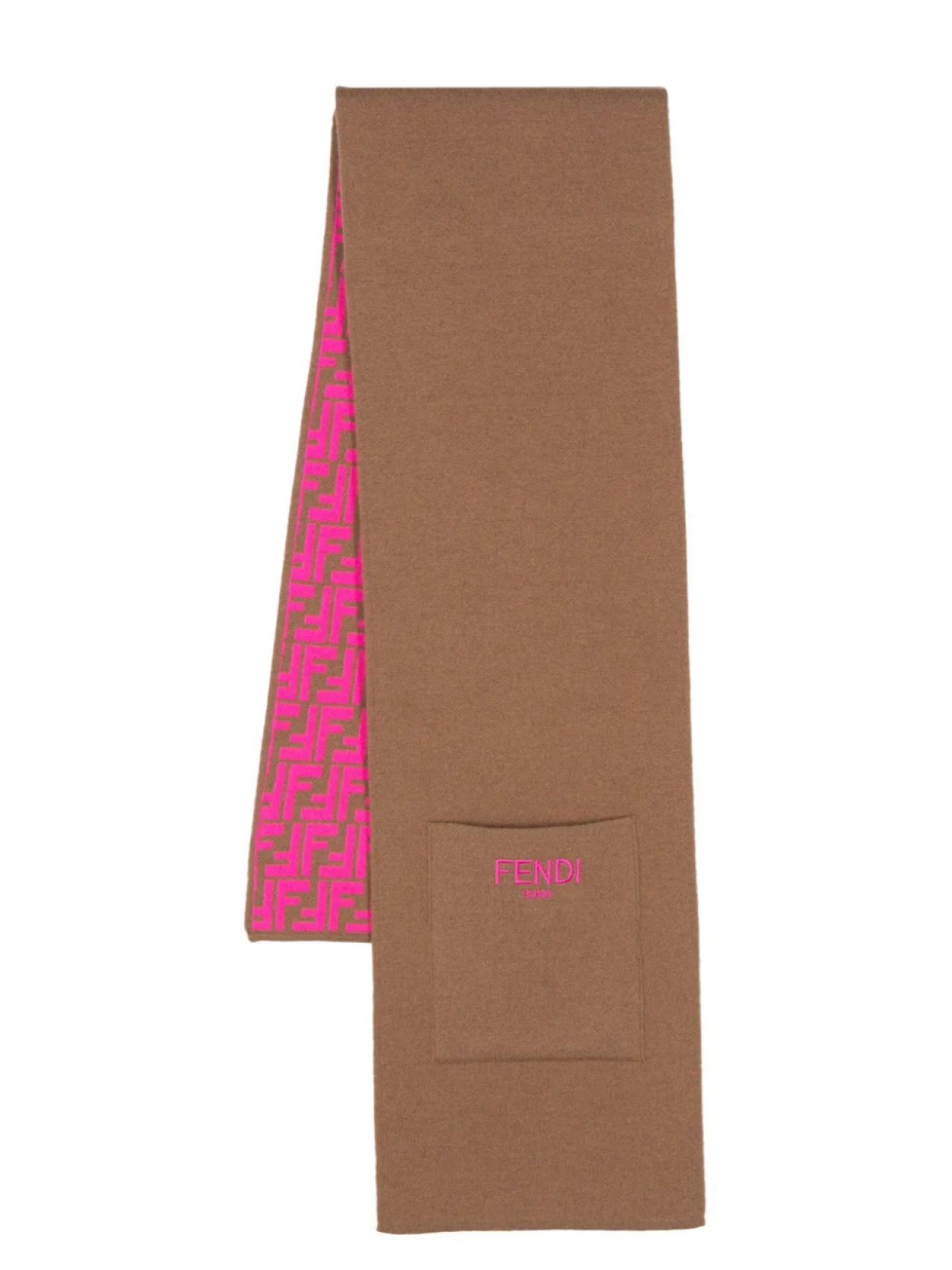 Шарф вязки интарсия с логотипом Fendi Kids, розовый
Шарф вязки интарсия с логотипом Fendi Kids, розовый