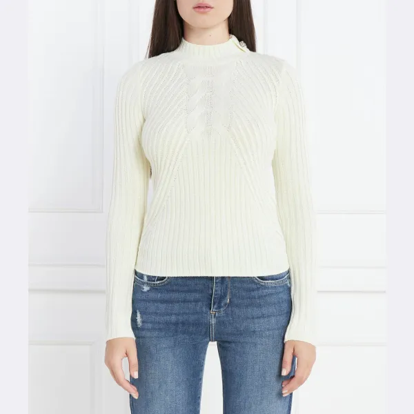 Облегающий свитер с добавлением шерсти Liu Jo, бежевый
Облегающий свитер с добавлением шерсти Liu Jo, бежевый