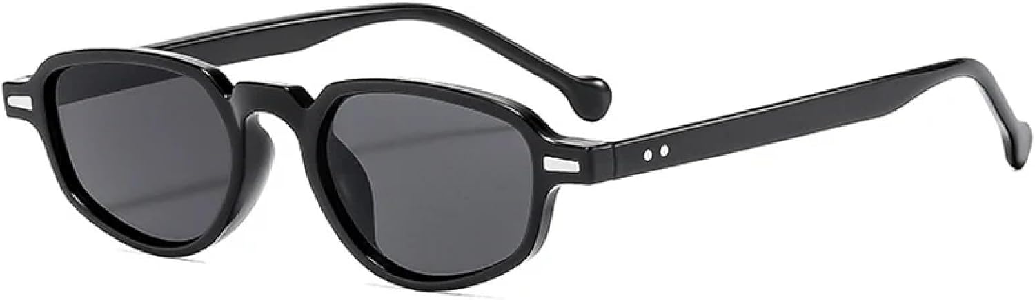 Популярные модные маленькие женские солнцезащитные очки «кошачий глаз» в стиле ретро с прозрачными линзами цвета океана, солнцезащитные очки UV400 для мужчин с заклепками TKKTLLT, Black Grey
Популярные модные маленькие женские солнцезащитные очки «кошачий глаз» в стиле ретро с прозрачными линзами цвета океана, солнцезащитные очки UV400 для мужчин с заклепками TKKTLLT, Black Grey