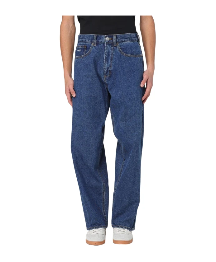 Джинсы свободного кроя прямого кроя Obey, синий
Джинсы свободного кроя прямого кроя Obey, синий