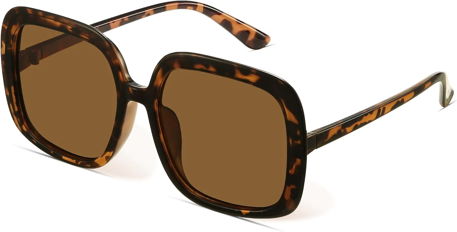 Большие поляризованные солнцезащитные очки miyya для женщин, модные ретро-солнцезащитные очки для женщин 2025 года, очки большого размера, Amber Tortoise/Light Brown
Большие поляризованные солнцезащитные очки miyya для женщин, модные ретро-солнцезащитные очки для женщин 2025 года, очки большого размера, Amber Tortoise/Light Brown