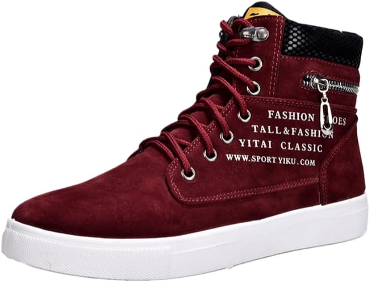 Мужские модные повседневные туфли - высокие кеды на шнурках из ткани - резиновая подошва - удобные и легкие - подходят для всех сезонов Spkfhd, красный
Мужские модные повседневные туфли - высокие кеды на шнурках из ткани - резиновая подошва - удобные и легкие - подходят для всех сезонов Spkfhd, красный