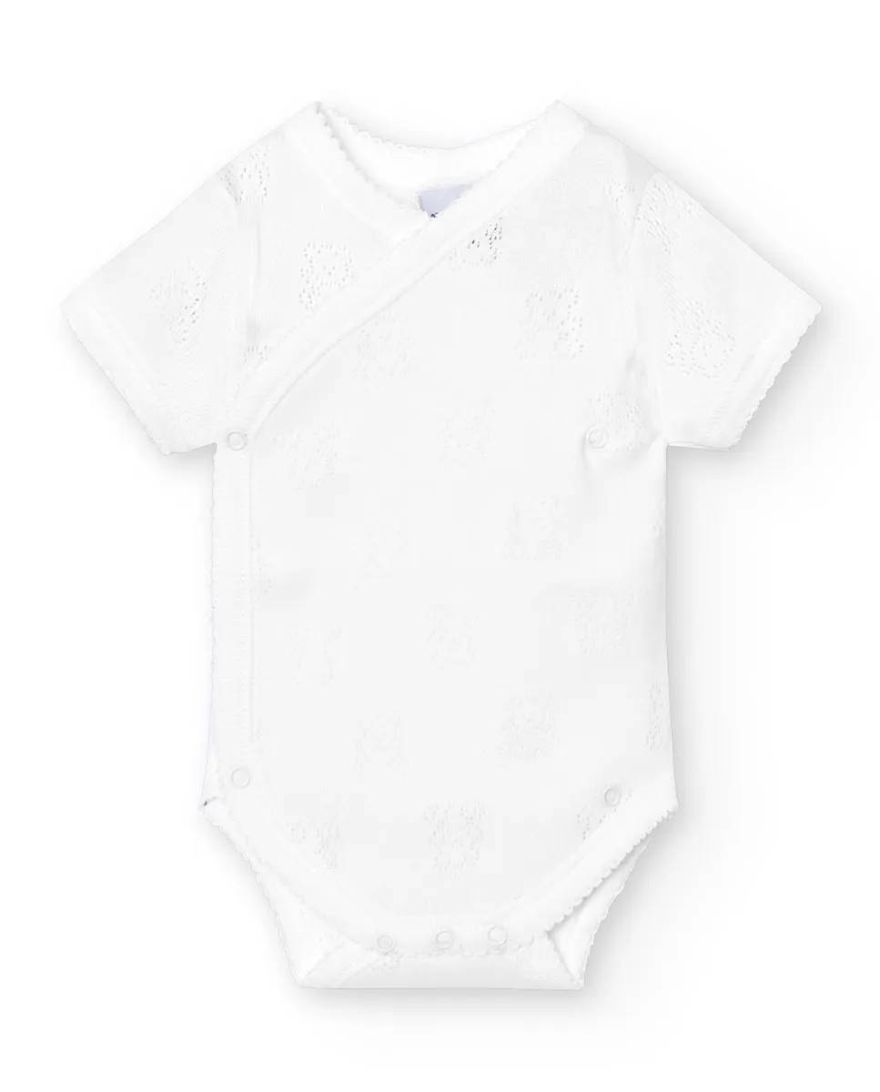 Набор из 2 детских боди с коротким рукавом, крестообразным вырезом и ажурным медвежьим принтом BABIDÚ, белый
Набор из 2 детских боди с коротким рукавом, крестообразным вырезом и ажурным медвежьим принтом BABIDÚ, белый