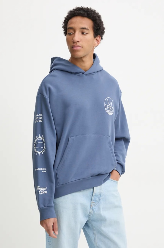 Хлопковая толстовка Adidas Originals, синий
Хлопковая толстовка Adidas Originals, синий