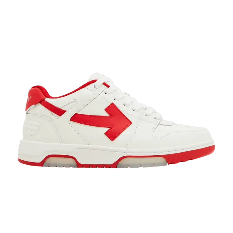 Кроссовки Off-White Off-White Out of Office Low 'White Red', белый 
Кроссовки Off-White Off-White Out of Office Low 'White Red', белый