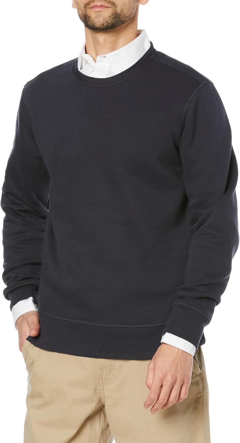 Мужская флисовая толстовка с круглым вырезом Amazon Essentials, темно-синий
Мужская флисовая толстовка с круглым вырезом Amazon Essentials, темно-синий