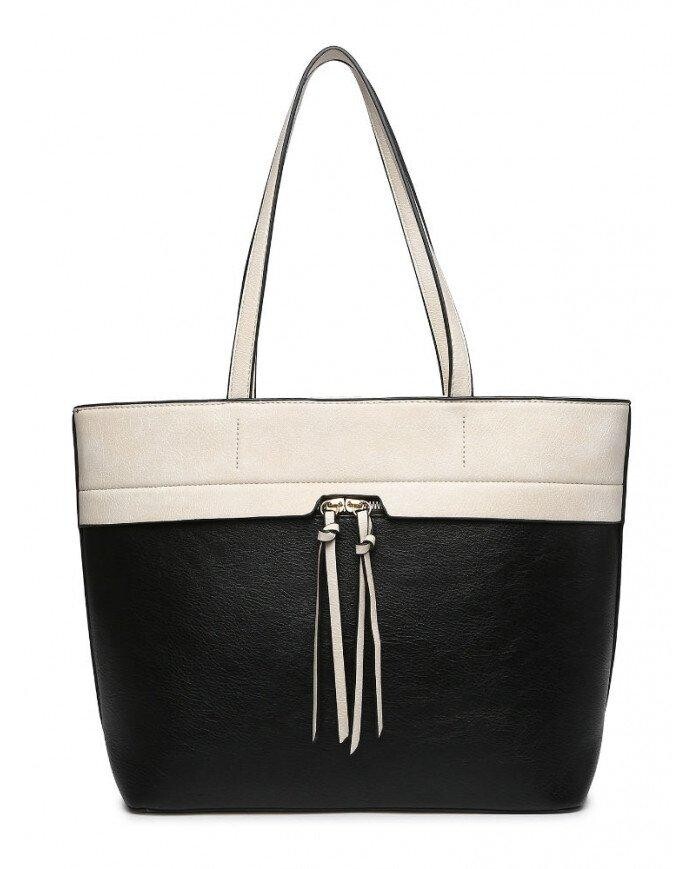 Сумка-тоут с застежкой-молнией и кисточками сверху JFY, черный
Сумка-тоут с застежкой-молнией и кисточками сверху JFY, черный