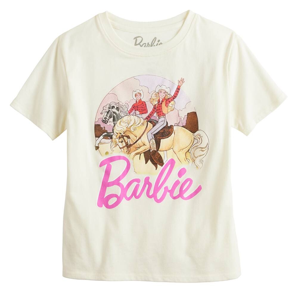 Футболка с рисунком Барби в стиле вестерн для девочек 7–16 лет Licensed Character, цвет Ivory
Футболка с рисунком Барби в стиле вестерн для девочек 7–16 лет Licensed Character, цвет Ivory