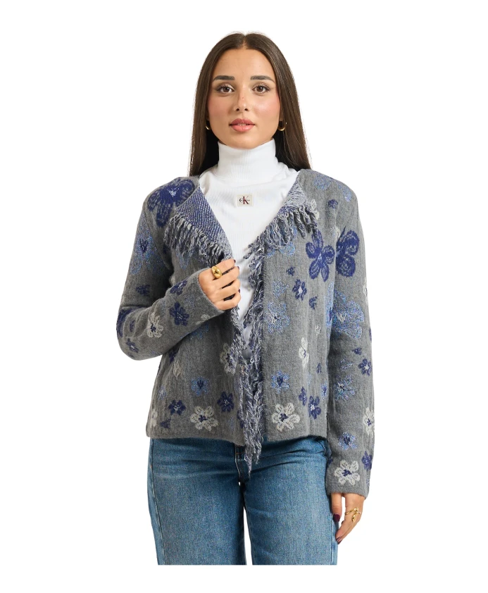 Кардиган с круглым вырезом Alessia Santi, серый
Кардиган с круглым вырезом Alessia Santi, серый