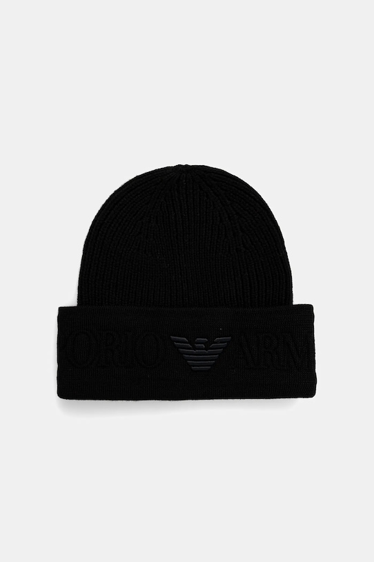Шерстяная шапка Emporio Armani, черный
Шерстяная шапка Emporio Armani, черный