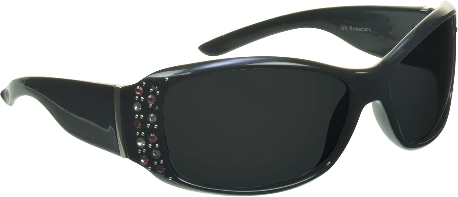 Женские поляризованные солнцезащитные очки proSPORT – защита от УФ-излучения, антибликовое покрытие, облегающая оправа, изысканная отделка стразами, размер от среднего до большого, Carina - Smoke W/ Black Frame Pink Rhinestones
Женские поляризованные солнцезащитные очки proSPORT – защита от УФ-излучения, антибликовое покрытие, облегающая оправа, изысканная отделка стразами, размер от среднего до большого, Carina - Smoke W/ Black Frame Pink Rhinestones