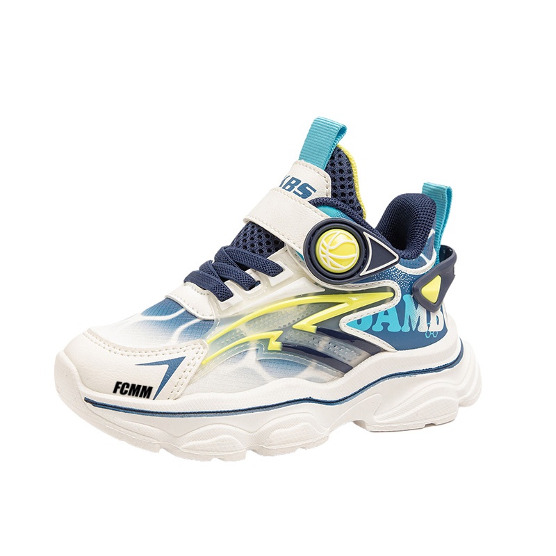 Износостойкие дышащие повседневные кроссовки средней высоты для детей FCMM, синий 
Износостойкие дышащие повседневные кроссовки средней высоты для детей FCMM, синий