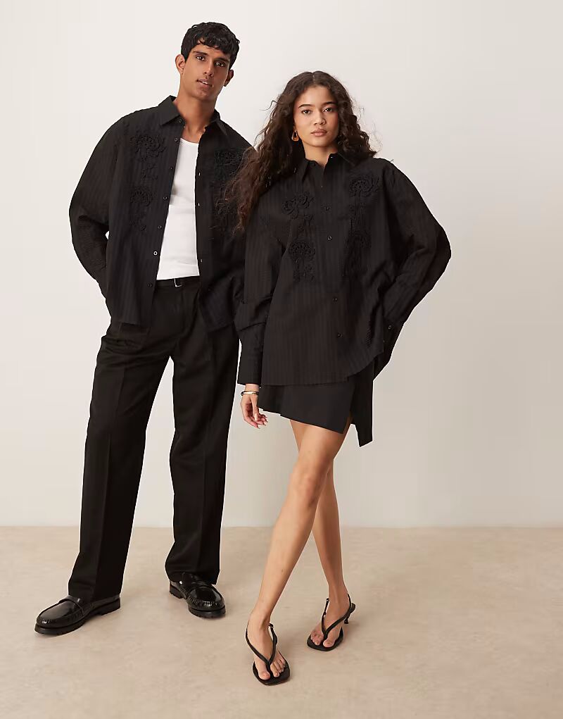 Бархатная рубашка с цветочным узором Sister Jane черного цвета Sister Jane Mens 
Бархатная рубашка с цветочным узором Sister Jane черного цвета Sister Jane Mens