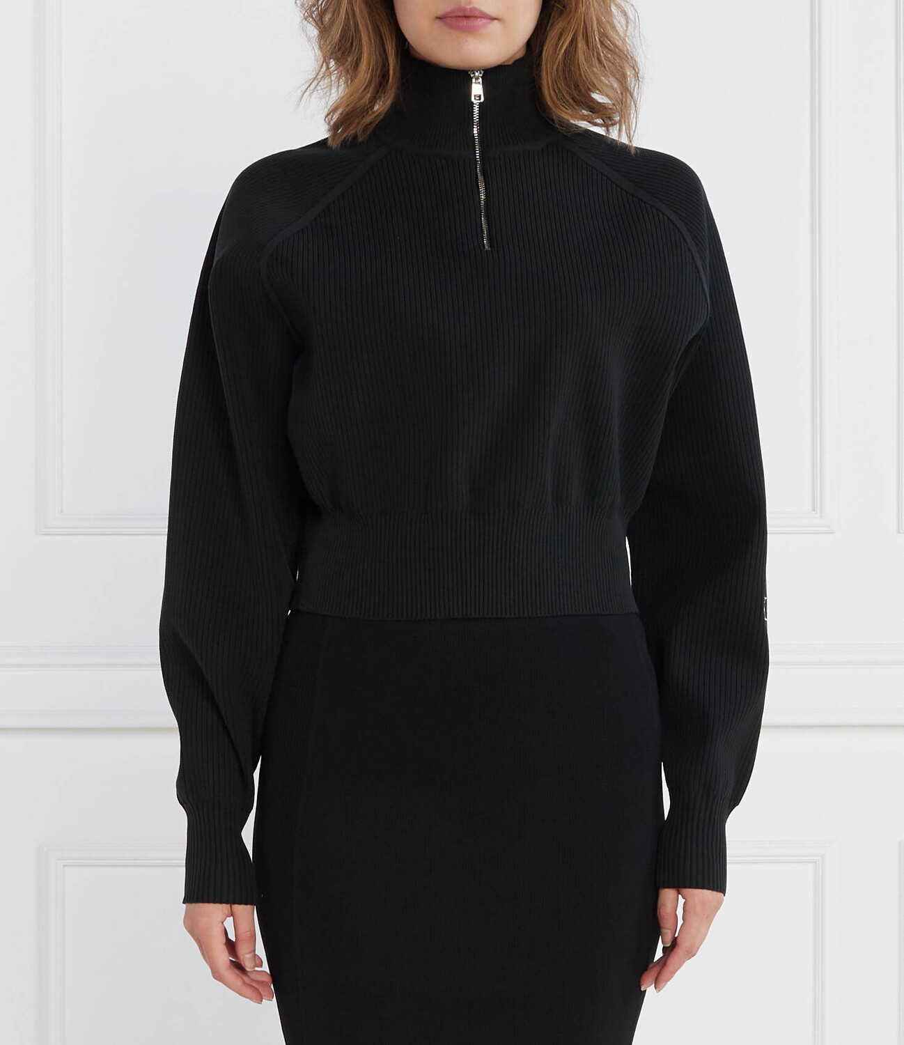 Свитер CALVIN KLEIN JEANS HALF ZIP Regular Fit, черный 
Свитер CALVIN KLEIN JEANS HALF ZIP Regular Fit, черный