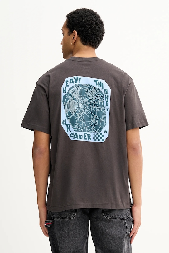 Хлопковая футболка Vans, серый
Хлопковая футболка Vans, серый