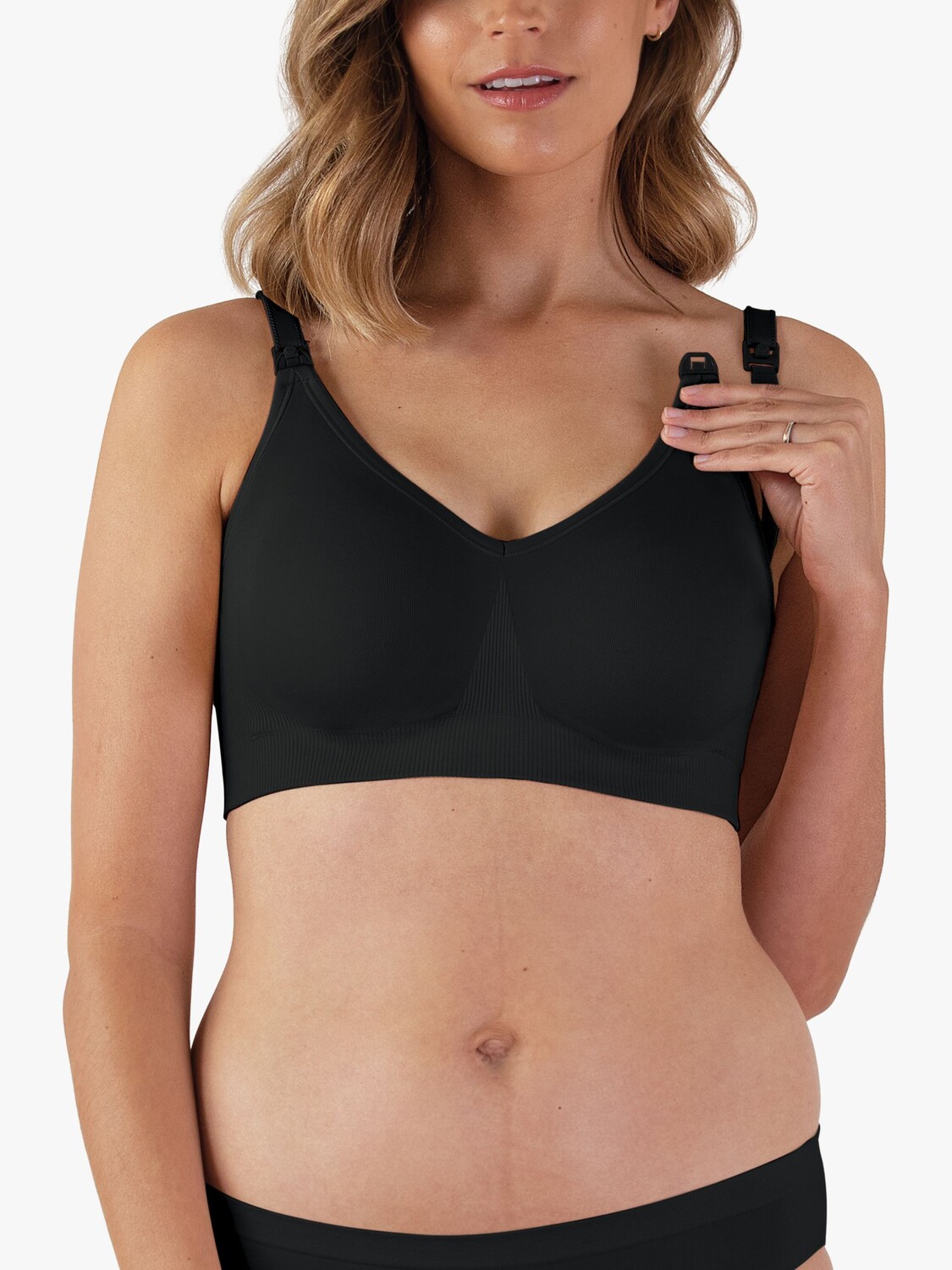 Шелковый бесшовный бюстгальтер для кормления Bravado Body, черный
Шелковый бесшовный бюстгальтер для кормления Bravado Body, черный