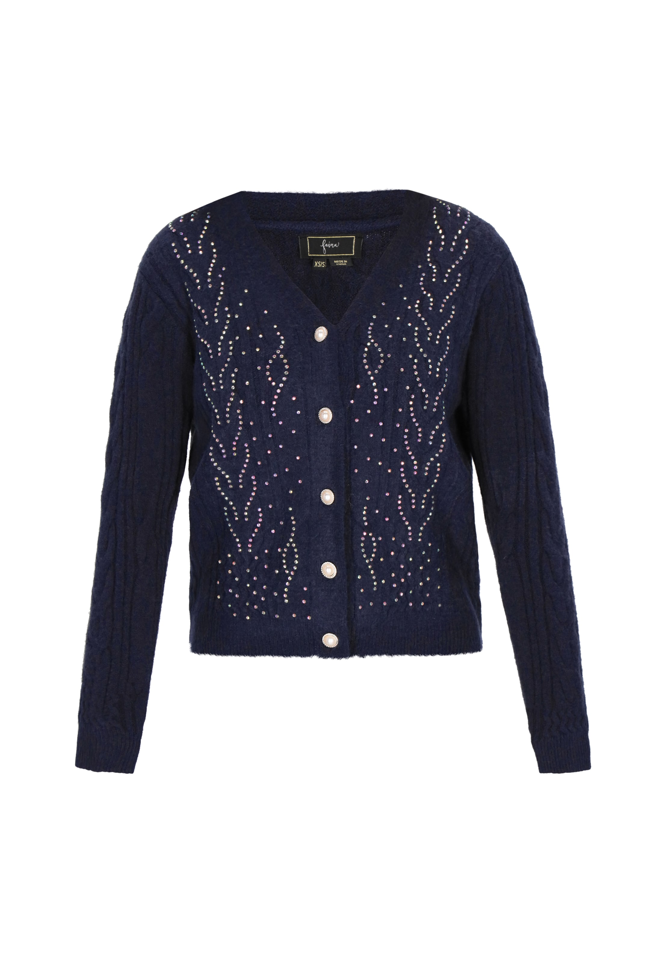 Faina Вязаный кардиган в цвете Navy, Turquoise
Faina Вязаный кардиган в цвете Navy, Turquoise