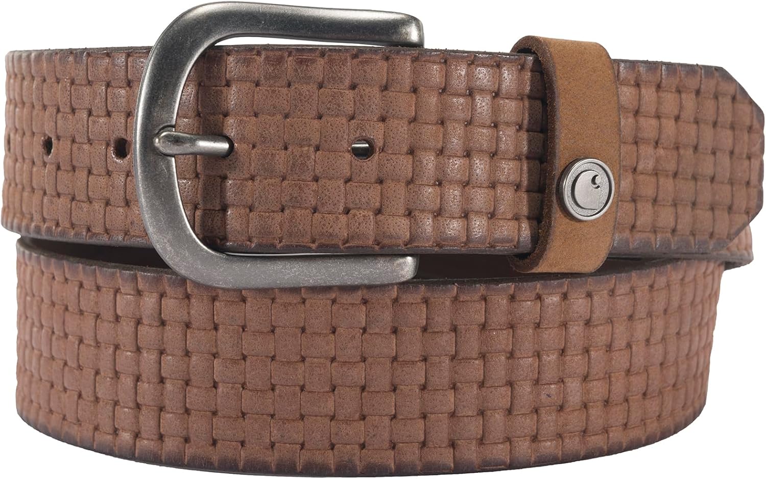 Carhartt mens Casual Saddle Leather Basketweave Belts, Brown
Carhartt mens Casual Saddle Leather Basketweave Belts, Brown
