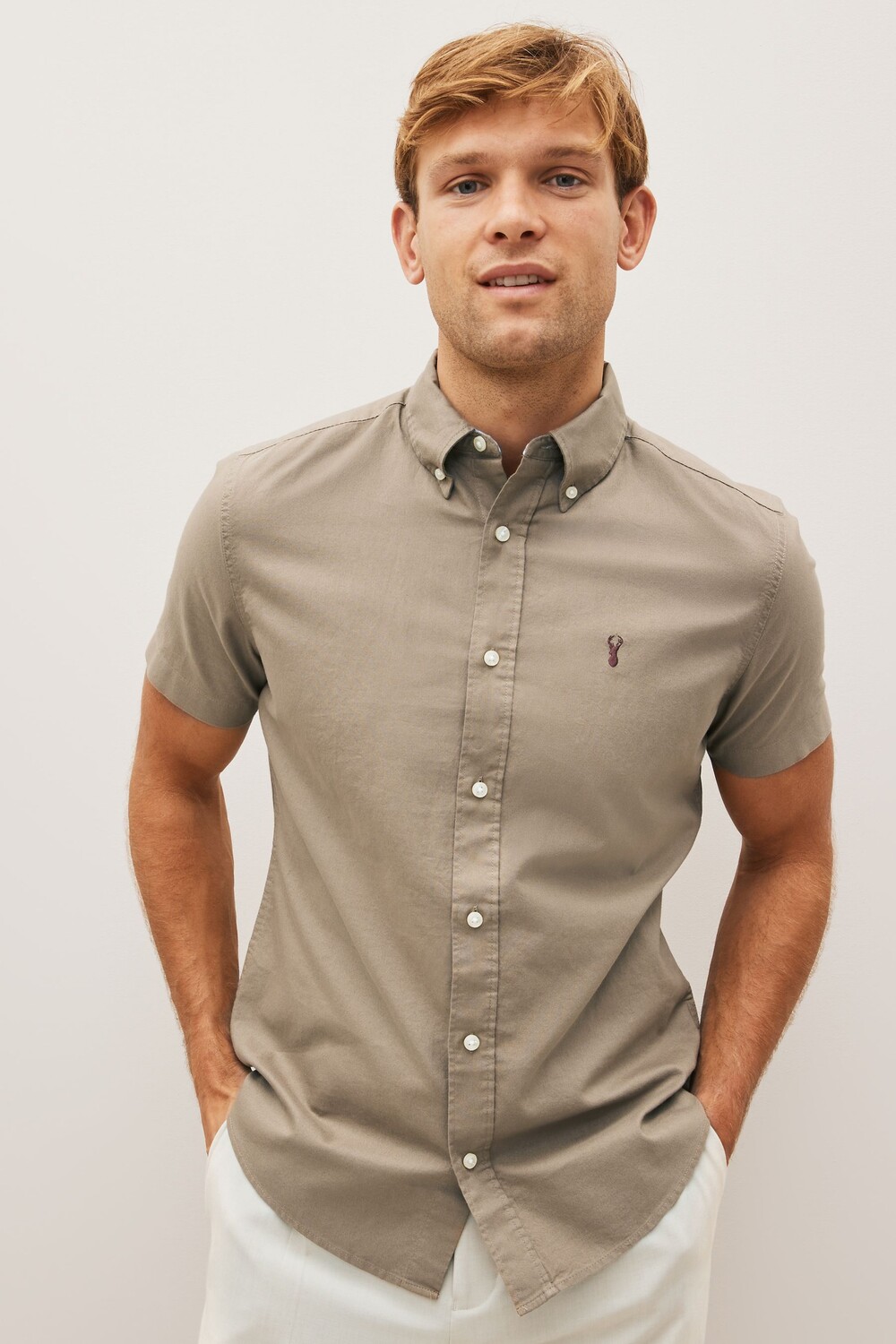 Рубашка с короткими рукавами Next, серый
Рубашка с короткими рукавами Next, серый