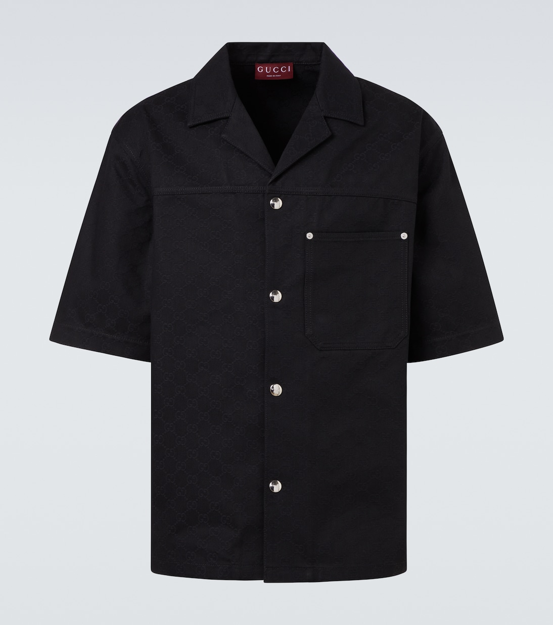 GG хлопковая рубашка Gucci, черный
GG хлопковая рубашка Gucci, черный