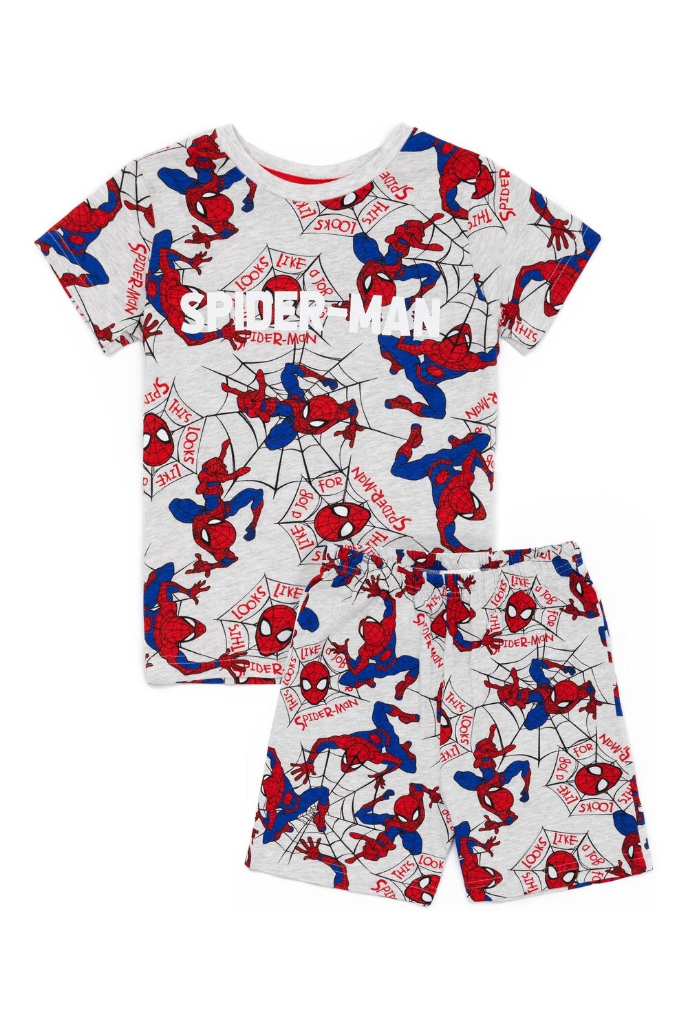 Серая короткая пижама для мальчика по лицензии Vanilla Underground, серый