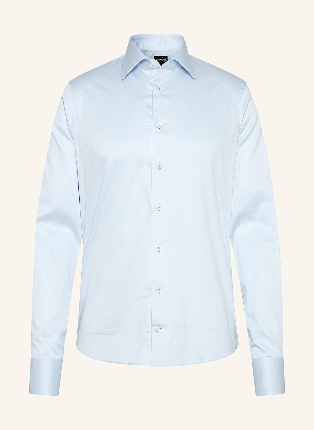 Рубашка приталенного кроя, длинные рукава, воротник кент van Laack, светло-голубой
Рубашка приталенного кроя, длинные рукава, воротник кент van Laack, светло-голубой