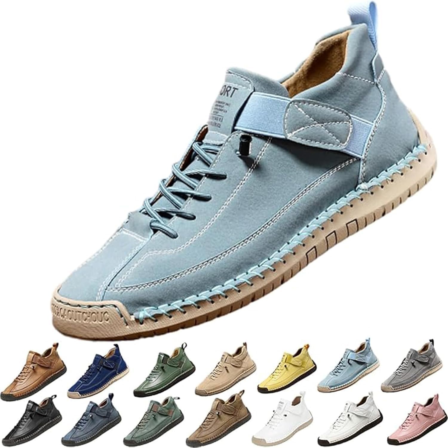 Комфортные ортопедические кроссовки, повседневные легкие слипоны для спорта, унисекс регулируемые кожаные кроссовки Generic, светло-голубой
Комфортные ортопедические кроссовки, повседневные легкие слипоны для спорта, унисекс регулируемые кожаные кроссовки Generic, светло-голубой