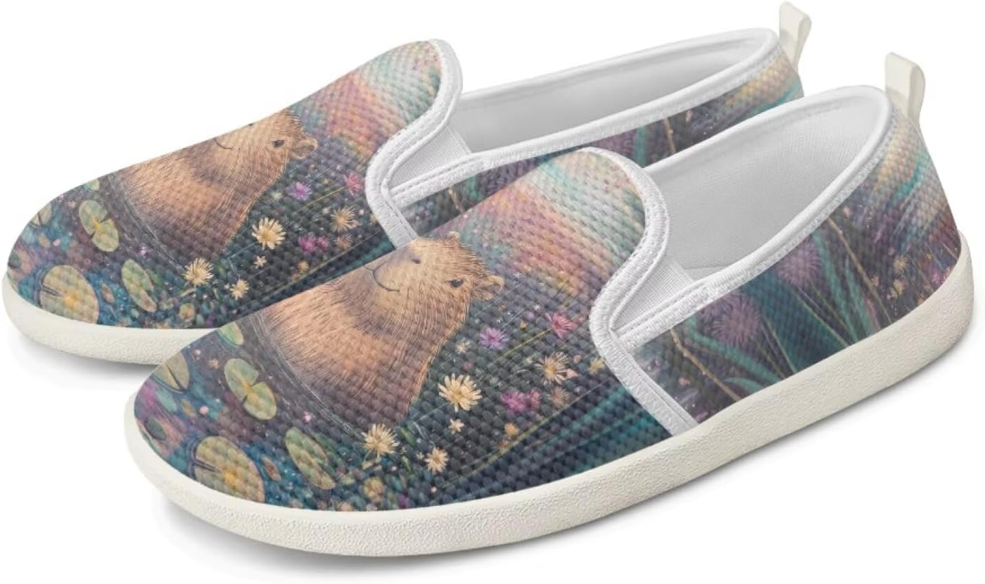 Кроссовки JoyLamoria с сетчатым верхом и принтом капибары, эспадрильи без шнурков, с поддержкой свода стопы, для женщин и мужчин, для бега и ходьбы, легкие, Capybara Blossom Lake
Кроссовки JoyLamoria с сетчатым верхом и принтом капибары, эспадрильи без шнурков, с поддержкой свода стопы, для женщин и мужчин, для бега и ходьбы, легкие, Capybara Blossom Lake