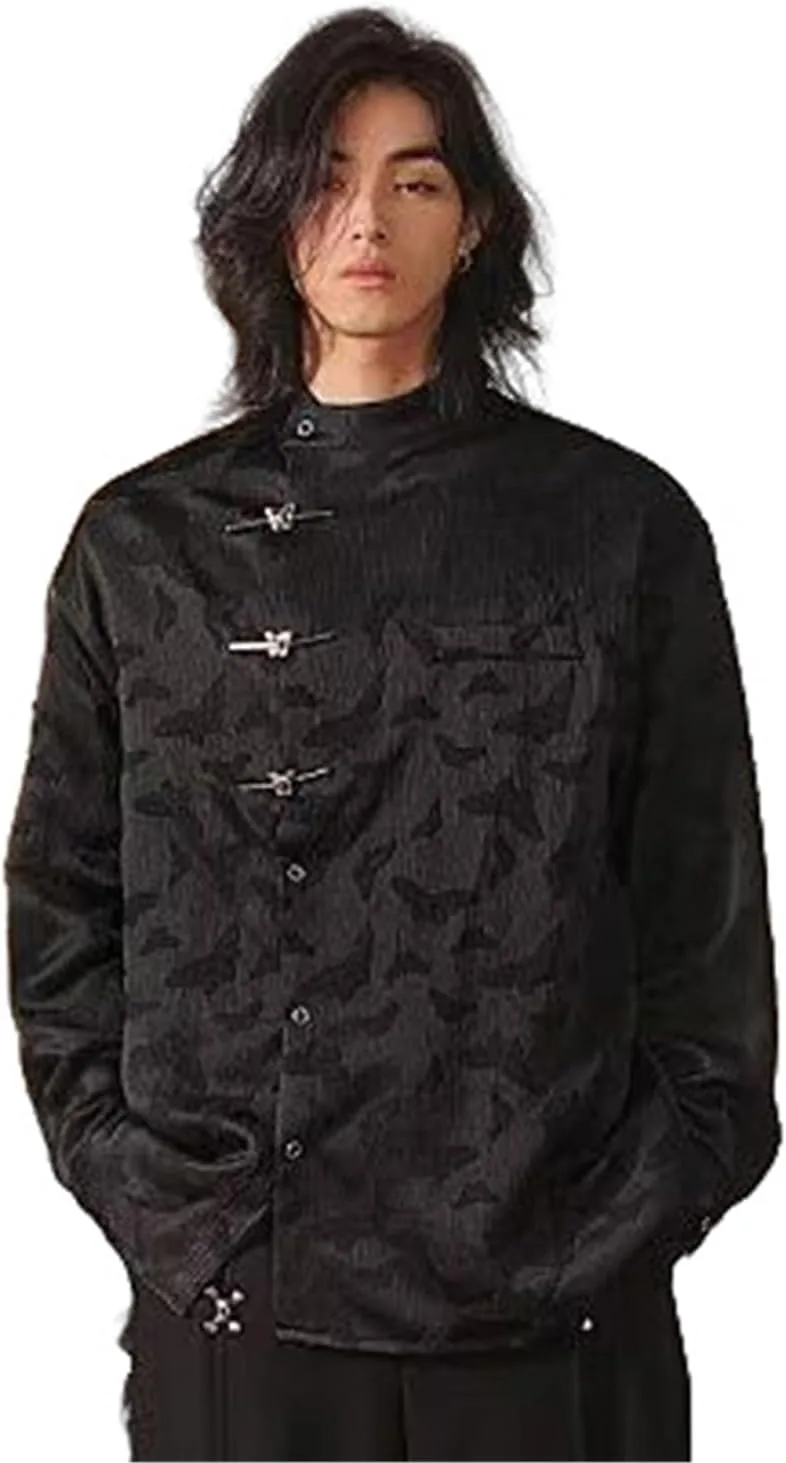 Мужская рубашка в китайском стиле с длинным рукавом и пуговицами-бабочками MQMYJSP
Мужская рубашка в китайском стиле с длинным рукавом и пуговицами-бабочками MQMYJSP