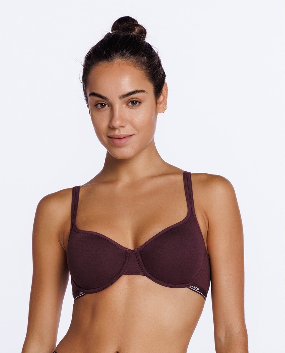 Бюстгальтер на косточках с эластичной хлопковой подкладкой Punto Blanco, гранатовый
Бюстгальтер на косточках с эластичной хлопковой подкладкой Punto Blanco, гранатовый