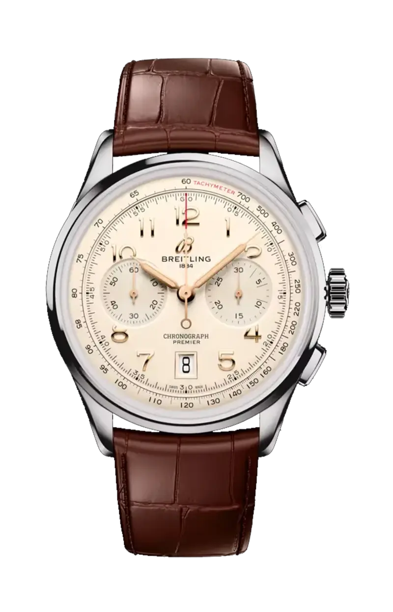 Премьер b01 хронограф 42 - ab0145211g1p2 BREITLING
Премьер b01 хронограф 42 - ab0145211g1p2 BREITLING