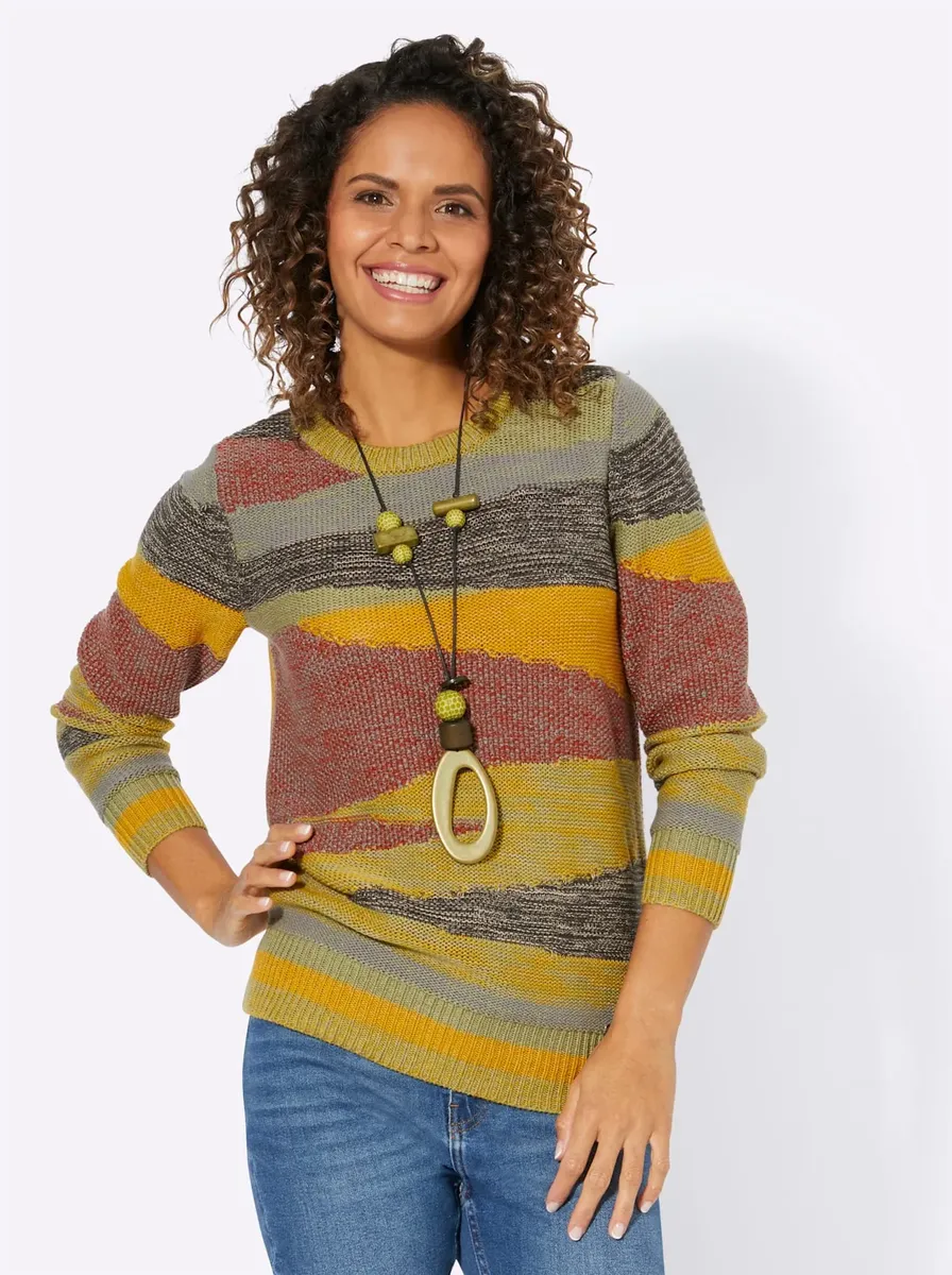 Casual Looks Вязаный джемпер "Пуловер", цвет Ocker-Rostrot-Gemustert 
Casual Looks Вязаный джемпер "Пуловер", цвет Ocker-Rostrot-Gemustert